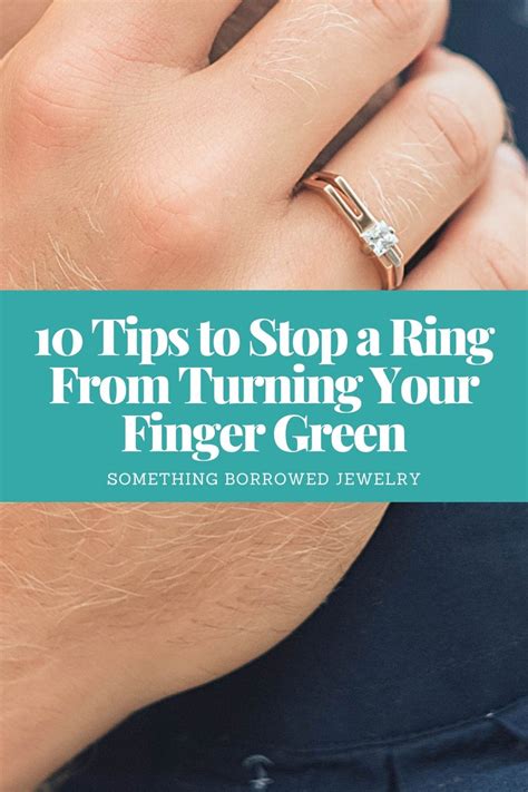 how to keep a ring from turning your finger green|finger blue after wearing ring.